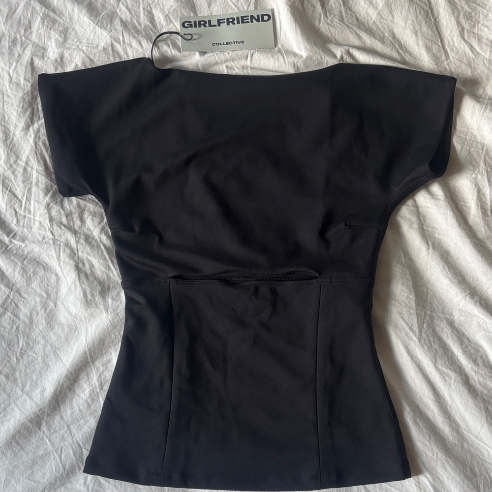 NWT Girlfriend Collective Route Bea Baby Tee - Picture 3 of 5